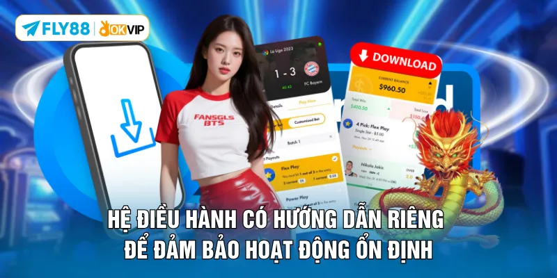 Hệ điều hành có hướng dẫn riêng để đảm bảo hoạt động ổn định